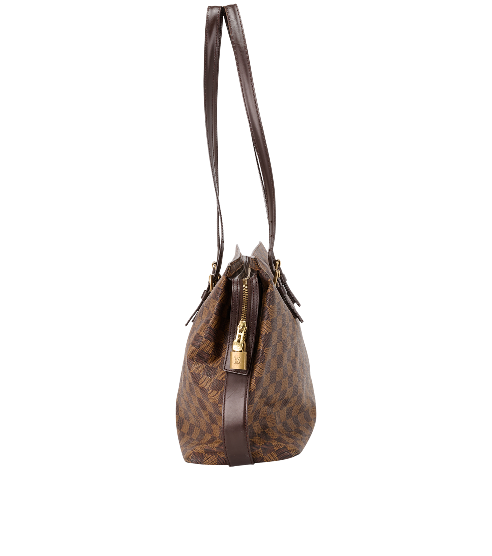 Chelsea, &pound;595, Handbags, Brown, Canvas, Side view